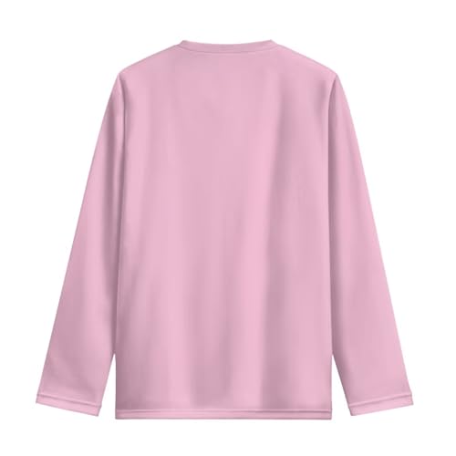 Image of Girls Long Sleeve T Shirt Cute Cartoon Crewneck Shirt for Kids 3-16Y Fall Winter Clothes