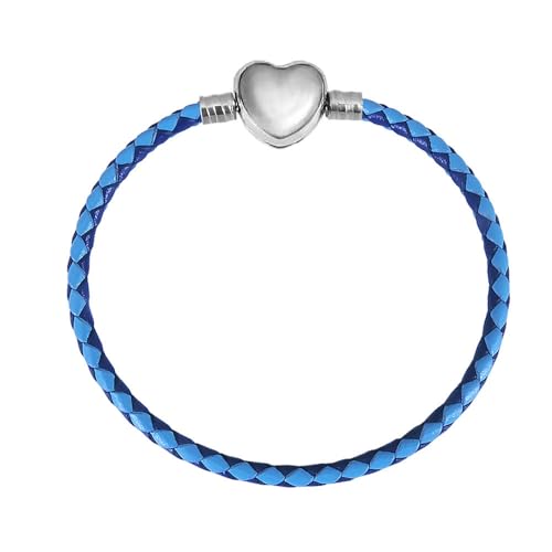 Pulsera de serpiente blanca con colgante corazón plata 925 compatible charms