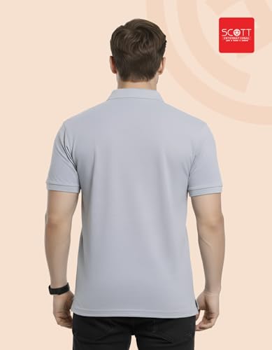 Image of Scott International Cotton Polo T Shirt | Collar Tshirts | Half Sleeves Plain T Shirt | T-Shirt |Tshirt for Men Stylish | Men's Tshirt