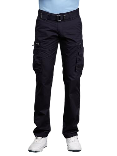 Image of BEEVEE Mens Fixed Waist Cargo Pant with Belt.