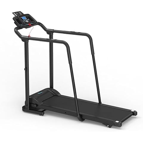 Ksports Advanced Rehab Treadmill with 2.25 Horsepower Motor and Bluetooth Kinomap for Workout Sessions, Exercise, and Active Recovery, Black Cover