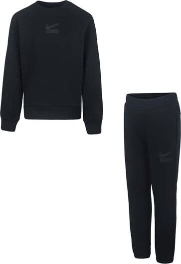 Sweat-shirt et pantalon Nike noir 18 mois avec capuche et finitions côtelées
