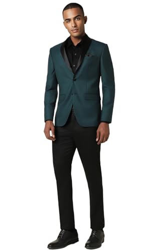 Image of Allen Solly Men's Polyester Blend Two Piece Business Suit Pants Set