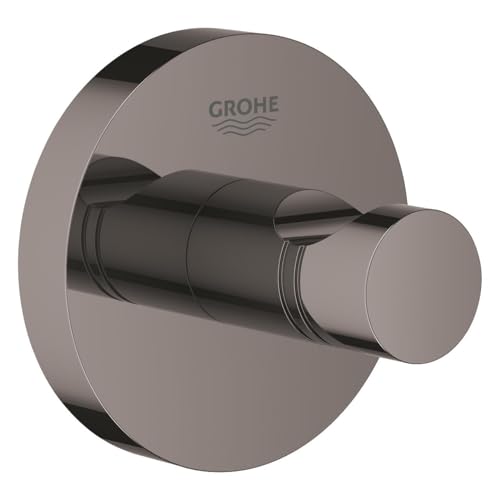 Image of GROHE 40364A01 Essentials Robe Hook, Hard Graphite