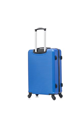 CELIMS - Maleta Mediana de Viaje con Neceser Neceser 30cm Rígida con 4 Ruedas Ligera Facturación 20kg 65cm | Cerradura Integrada | Maleta Mediana con 4 Ruedas 65cm | Azul - imagen 3