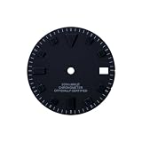 Generico Quadrante Da 28,5 Mm Movimento NH35 Con Lume Verde Scuro A 50 Strati Bianco Nero(Beige)