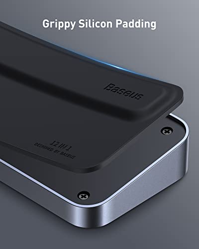 Docking Station Triple Display 12 in 1 con 2 lettori HDMI 4K, DP, 100 W PD, 3 USB 3.0, 1 USB C, Gigabit Ethernet, SD e TF Card Reader per MacBook/Dell/HP/Surface/Steam Deck - Hub USB - Immagine 3