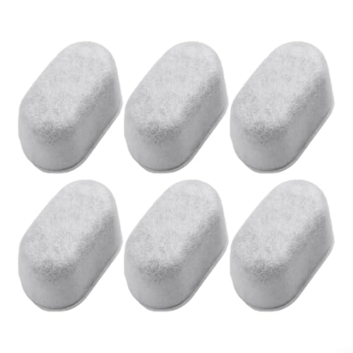 Gdfnmogo Núcleo de filtro de 6 piezas, para máquina Breville Espresso, compatible con filtros de agua, filtros de carbón avanzados, con intercambio iónico