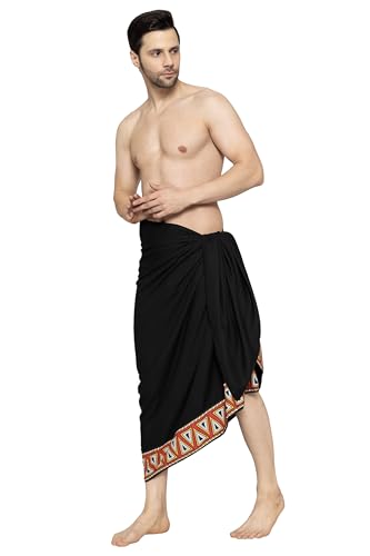 LA LEELA Men's Swimwear Cover Up Summer Pareo Sarong4