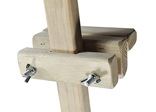 AZZAP Staffelei Holz 140cm KINDERSTAFFELEI Akademiestaffelei STANDSTAFFELEI Studiostaffelei Dreifuss Feldstaffelei