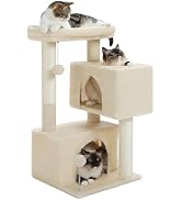 XXL Heavy-Duty Cat Tree for Large Cats with 13 Thick Scratching-posts & Spacious Perch - Black