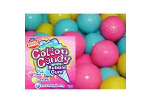 Cotton Candy 1 Inch Gumballs in 2LB Bulk (100 count) for Refill