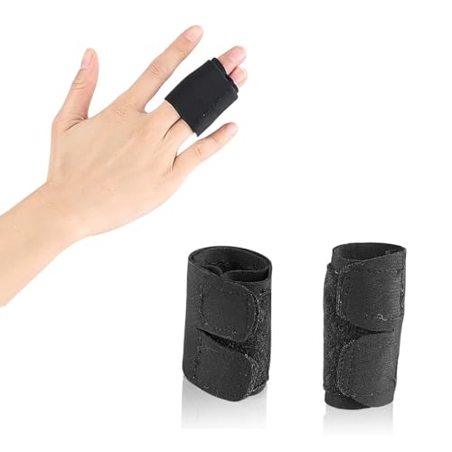 Tomedeks 2 Pezzi Tutore Dito, Tutore Mignolo Mano Destra,Stecca Dito Mano, Stecche Dita Regolabili - Stabilizzatore per Prevenire Lesioni Articolari, Ideale per Il Bendaggio di Dita Gonfie