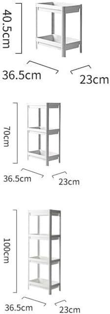 隙間収納 浴室収納ラック シャンプーラック お風呂 ラック 調味料ラック 組み立て すきま収納 家庭用 (4段,ホワイト)