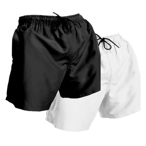 Kit 2 Shorts Bermudas Lisa Siri Relaxado Cordão Neon e Dolar (BR, Alfa, G, Regular, Regular, Preto -