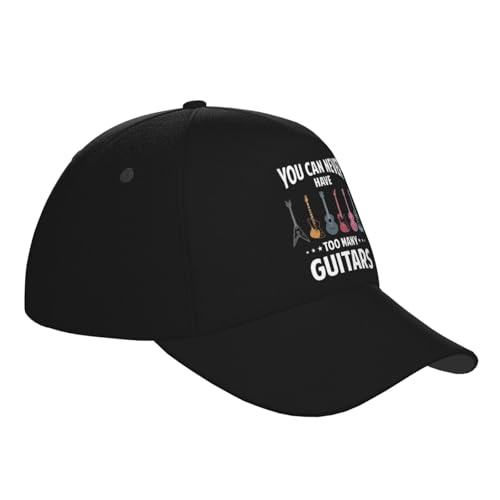 You Can Never Have Too Many Guitars Baseball Hats for Men and Women - Classic Adjustable Hats3