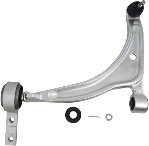 Image of Detroit Axle - 4pc Front End Kit for 2002-2006 Nissan Altima, 2004-2008 Maxima, 2 Lower Control Arms with Ball Joint 2 Outer Tie Rod Ends Replacement