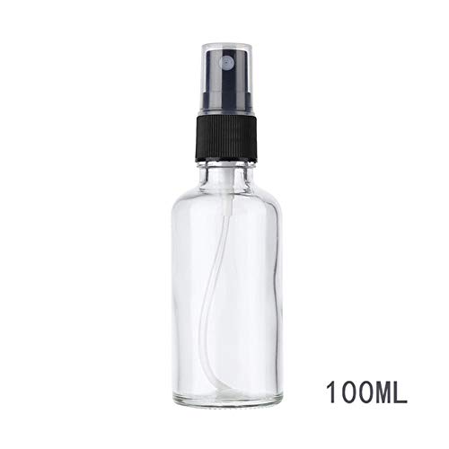 QPM 100/50/30ML Refillable Portable Essential Oil Liquid Sprayer Empty Atomizer Makeup Spray Bottle Perfume Glass,100ML Clear