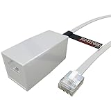 rhinocables RJ11 Extension ADSL 4 Pin Broadband Modem Router Extension Cable BT VOIP Phone - Male cable with Female Coupler (2m)