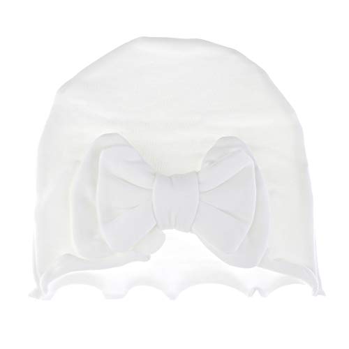 Image of My Lello Baby Vintage Ruffle Bow Cotton Beanie Hat