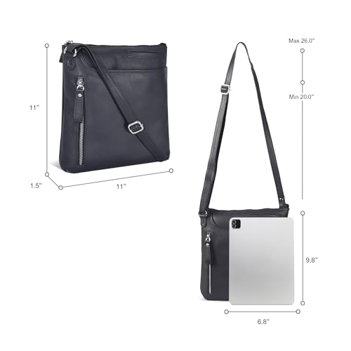 Image of Leather Crossbody Bags for Women - Ladies Sling Handbags - Medium Cross body Purses Handbags - Purses For Women