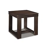 Signature Design by Ashley Watson Classic Oversized Square End Table, Dark Brown