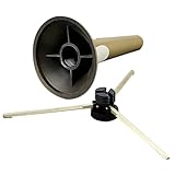 HOLIDYOYO ポータブルトランペットスタンド 金属製三脚構造 滑り止め設計 耐久性 軽量折りたたみ式 小号用楽器ホルダー