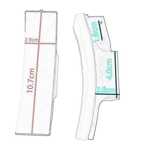Image of 2 Pieces Exercise Bike Brake Pads Professional for Indoor Household Training 8mm Thickness | Sporting Goods | Cycling | Bicycle Components & Parts | Brake Pads