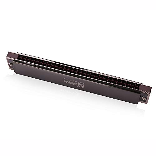 Swan 28-hole Wide Range Playing Harmonica C Key304 Stainless Steel Advanced Phosphor Bronze Gong More Professional Worth Collecting for Adults Beginners Kids - Image 3