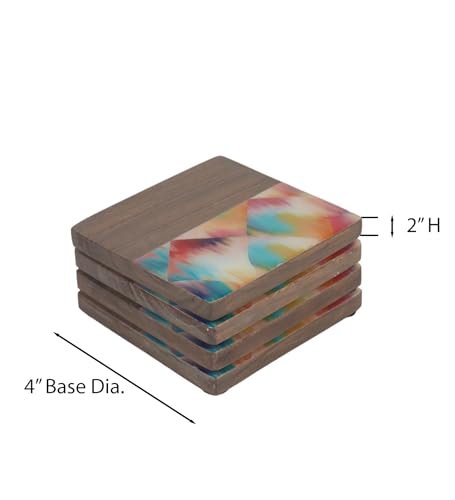 Image of Aurora Wood Coaster (Set of 4)