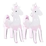 Améliore : pour la décoration salon, pièces de décoration animale en cristal rehaussent l'apparence générale de votre espace, ornements de cheval en cristal, mini figurines en verre