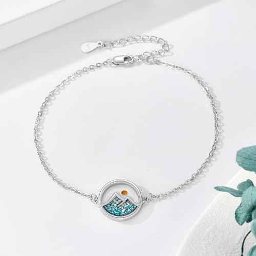 Image of ONEFINITY Shamrock /Mustard Seed /Cross /Witches Knot /Mountain Bracelets S925 Sterling Silver Faith Bracelet Christian Jewelry Gifts for Women Mom