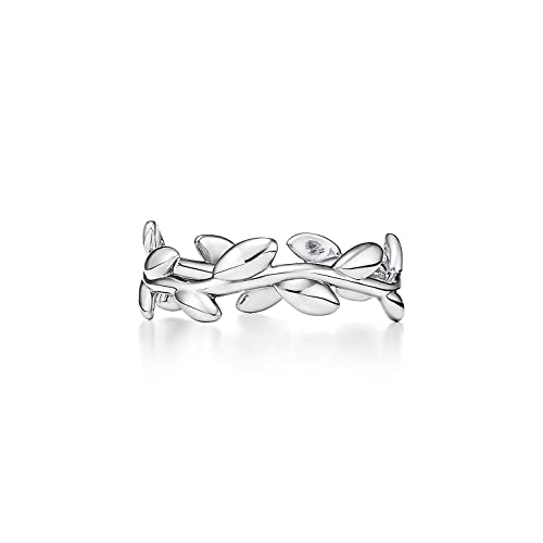 Jewelrygift 925 Sterling Silver Olive Leaf Band Ring Beutiful Fine Jewelry Perfect For Special Occasion Wear Stylish Look Wedding Ring Gift For Women And Girls Us Size: 9.5 #TOP2