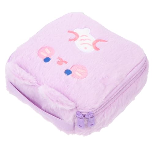 FRCOLOR 大容量カー化粧ポーチ 女子用生理用品収納バッグ 可愛いウサギ耳