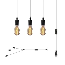 3 Light Plug in Pendant...