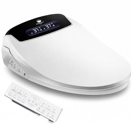 Siège Toilette Japonaise Intégral - Marque Française I Abattant WC Electrique I Séchant & Lavant avec cuvette Japonaise Innovante et Chauffante, Télécommande en Français I Élégance & Confort Japonais