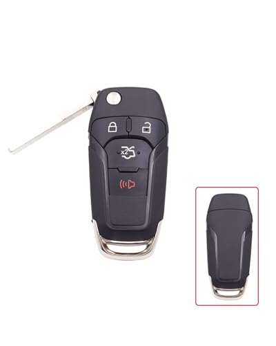 Carcasa de llave para Fusion solucione botones rotos con estuche plegable HU101 de 4 botones 2