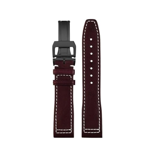 [ȓX] IWC pCbg IW378003 IW328203/205/201 }[N20 U[EHb`oh 20 21mm NCbN[XuXbgɑΉ(Brown-black,20mm)