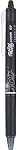 Pilot FriXion Clicker 0.7mm, Stylos de gel effaçables, point fin (paquet de 6, Noir/bleu)