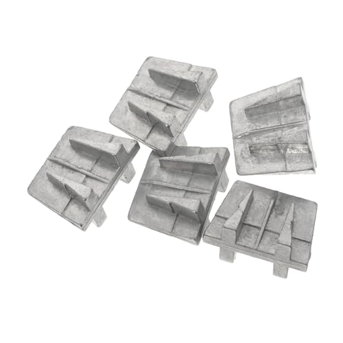 Mipcase 5pcs Hammer Handle Wedges Metal Axe Wedge for Replacement Splitting Wedges Smooth Surface for Constructi