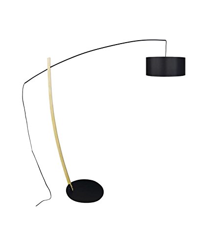 Tosel 51060 Lampadaire 1 Lumière, Acier, 40 W, Rose, 25 x 190 cm