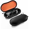 ProCase Sunglasses Case, Hard EVA Shell Shockproof Eyeglass Case for Men Women with Metal Hanging Hook and Velvet Lining, Travel Zipper Sport Glasses Holder Organizer Fathers Day Gift for Dad -Black