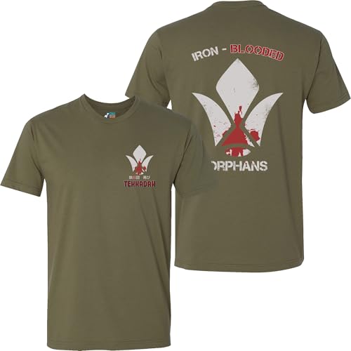 Calibear Prints Tekkadan Iron Blooded Orphans Anime Graphic Art T-Shirt (Military Green L)