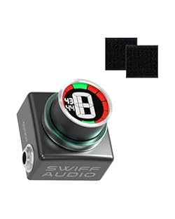 【Elegant and Compact Design】: It is the smallest guitar pedal tuner in the world, it takes up half the space as a typical tiny pedal and quarter of the space of a standard electric guitar tuner pedal. Made of strong classic aeronautical aluminum, wit...