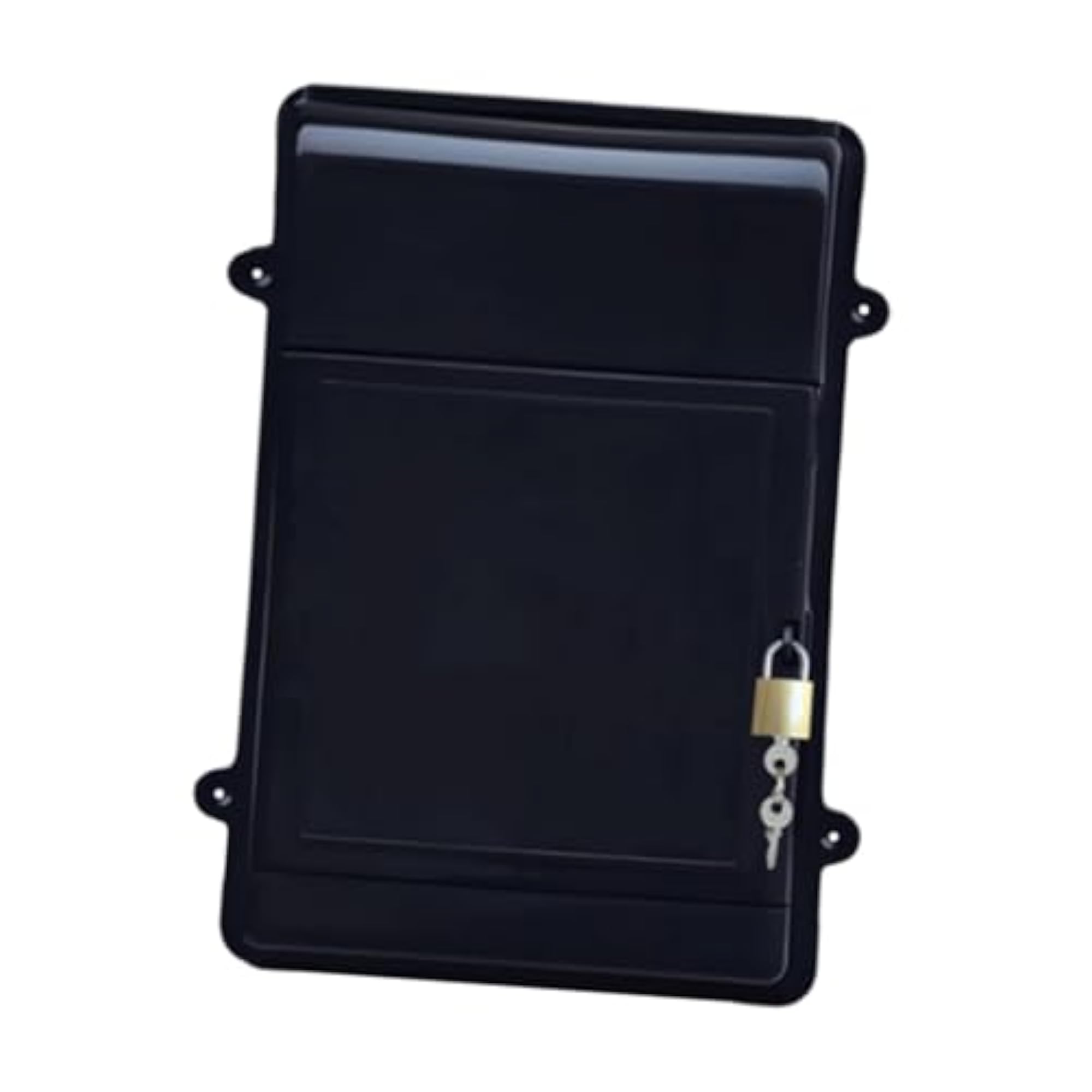 Wall Hanging Mailbox with Lock for Outdoor Office, Black