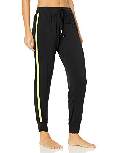 PJ Salvage Women's Pajama Banded Pant, Black, Small
