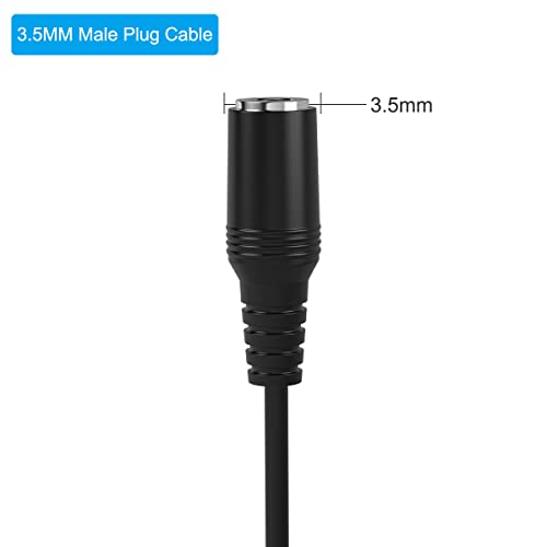 Repuesto conector Jack 3.5mm hembra a cable abierto 1ft miniatura 3