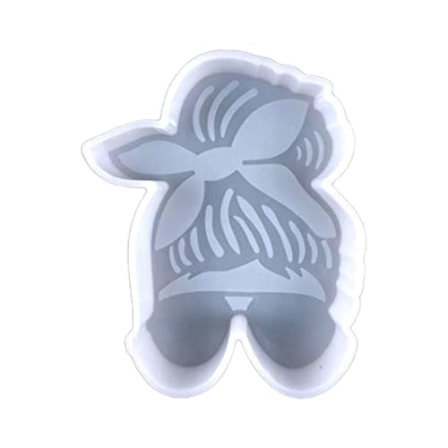 Lady with Bun Silicone Mold | Size 4