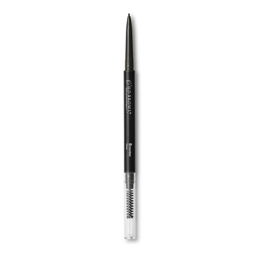 HD BrowsBrowtec 1mm Ultra-Fine Eyebrow Pencil, New & Improved Ultra-Fine 1mm Tip, Duel-Ended Pencil and Spoolie, Waterproof, Smudgeproof, Long-Lasting, Available in 3 Shades, Vamp (Dark Brown)