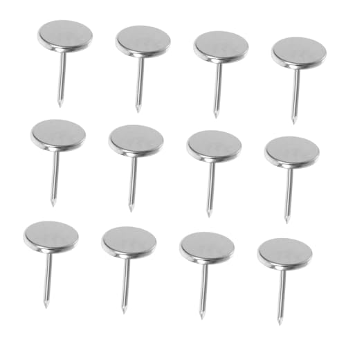 OSALADI 50pcs Iron Flat Tacks Upholstery Nails for Wood Decorative Thumb Tacks Vintage Style Decorative Nails Furniture Hardware